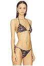 view 2 of 4 Lolina Ambar Triangle Bikini Top in Multicolor
