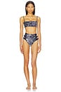 view 4 of 4 Willa Batik Highwaist Bikini Bottom in Multicolor