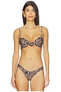 view 1 of 4 Lucille Bandeau Bikini Top in Continua Animal Print