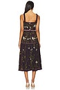 view 3 of 4 Nispero Cafe Dress in Brown Multicolor