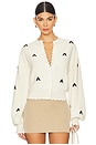 view 1 of 5 X ESCVDO Pradera Knitted Cardigan in Ivory & Floral
