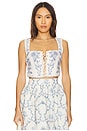 view 1 of 4 Cornalina Floritura Corset Top in Multicolor