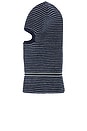 view 4 of 4 Striped Balaclava in Navy