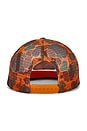 view 2 of 5 Camo Trucker Cap in Orange