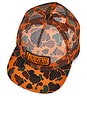 view 5 of 5 Camo Trucker Cap in Orange