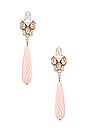 view 1 of 3 Crystal Drop Earring in Pink