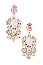 view 1 of 2 Cluster Dangly Earring in Pink