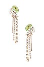 view 1 of 2 BOUCLES D'OREILLES FRINGE in Green