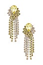 view 1 of 2 СЕРЬГИ LACED JONQUIL CHANDELIER in Gold
