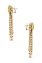 view 2 of 2 Laced Jonquil Chandelier Earrings in Gold