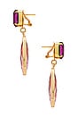 view 2 of 2 Drops Earrings in Fuchsia Spectrum & Crystal