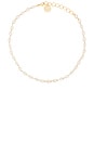 view 1 of 3 Pear Shaped Choker in Crystal & Gold