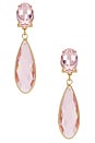 view 1 of 2 Omega Clasp Mono Colour Drop in Pink & Gold