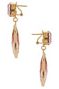 view 2 of 2 Omega Clasp Mono Colour Drop in Pink & Gold