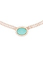 view 2 of 2 Vintage Style Necklace in Cyan & Crystal & Gold