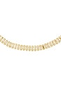 view 2 of 3 Short Crystal Chain Necklace in Crystal & Gold