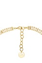 view 3 of 3 Short Crystal Chain Necklace in Crystal & Gold