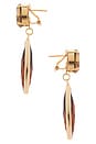view 2 of 2 Drop Earrings in Amber & Gold