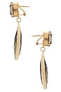 view 2 of 2 Drop Earrings in Greige & Gold