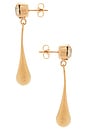 view 2 of 2 BOUCLES D'OREILLES PENDANTES EARRINGS in Crystal & Gold