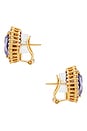 view 2 of 2 CLOUS D'OREILLES in Lilac, Crystal & Gold