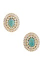 view 1 of 2 CLOUS D'OREILLES in Turquoise
