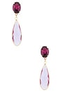 view 1 of 2 BOUCLES D'OREILLES PENDANTES in Purple, Lilac & Gold