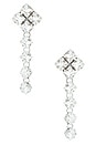 view 1 of 2 BOUCLES D'OREILLES PENDANTES in Crystal & Silver