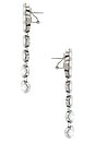 view 2 of 2 BOUCLES D'OREILLES PENDANTES in Crystal & Silver