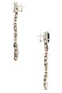 view 2 of 3 BOUCLES D'OREILLES OMEGA in Crystal Multicolored & Silver