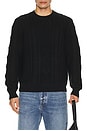 view 1 of 4 Andre Cable Knit Sweater in Black
