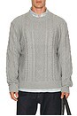 view 1 of 4 PULL MAILLE TORSADÉE ANDRE in Heather Grey
