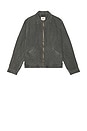 view 1 of 4 Zed Zip Cotton Twill Jacket in Vintage Black