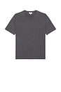 view 1 of 4 Noah Cotton Linen Tee in Washed Black