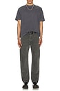 view 4 of 4 Noah Cotton Linen Tee in Washed Black