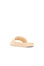 view 3 of 5 Big Logo Tech Slides in Warm Silk & Caramel