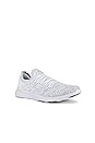 view 2 of 6 SNEAKERS TECHLOOM WAVE in White & Metallic Silver & Ombre