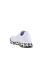 view 3 of 6 TechLoom Bliss Sneaker in White, Black, & Leopard