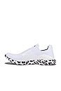 view 5 of 6 TechLoom Bliss Sneaker in White, Black, & Leopard