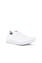 view 2 of 6 TechLoom Wave Sneaker in White & Neon Pink