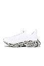 view 5 of 6 TechLoom Zipline Sneaker in White, Black & Marble
