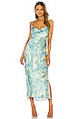 view 1 of 3 Molly Dress in Blue Multi Marble