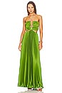 view 1 of 3 Sarita Gown in Grass Green