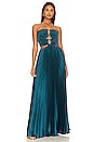 view 1 of 3 Sarita Gown in Teal