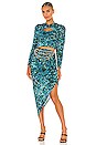 view 4 of 4 Cassie Top in Splatter Print Teal