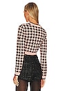view 3 of 4 Carly Cardigan in Pink & Black