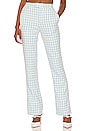 view 1 of 5 Chloe Trouser in Blue Gingham