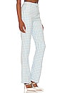 view 2 of 5 Chloe Trouser in Blue Gingham