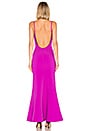 view 3 of 4 Camille Bonded Scoop Back Gown in Purple