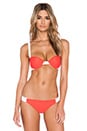 view 1 of 4 Seashell Bikini Top in Coral